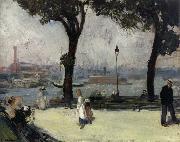 William J.Glackens East River Park oil painting picture wholesale